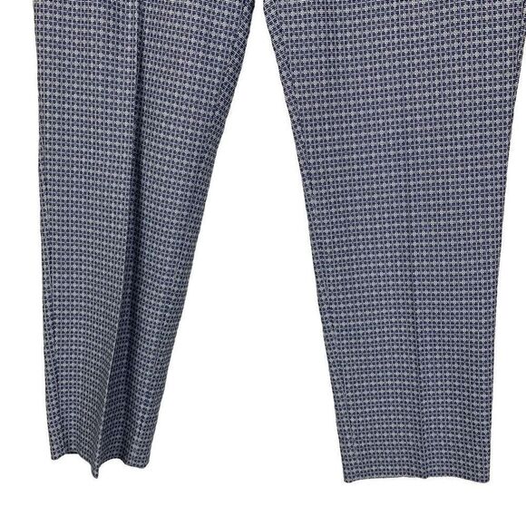 Outback Red Blue Mod Print Cassidy Fit Ankle Pants Size 8 New - Picture 4 of 10